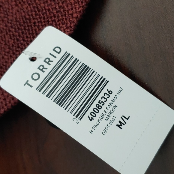 Torrid Panama Hat Size M/L NWT - Picture 3 of 5